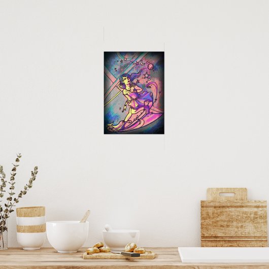 Psychadelic Shooting Star Poster (Keuken)