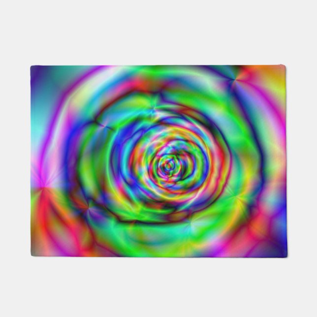 Psychadelisch ontwerp deurmat (Voorkant)