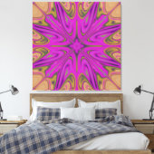 Psychadelisch vloeibaar kleurrijk Abstract Paars S Canvas Afdruk (Insitu (Slaapkamer))