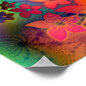 Psychadelische Floral Poster (Hoek)