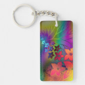 Psychadelische Floral Sleutelhanger (Voorkant)