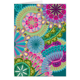 psychadelische vederbloemen