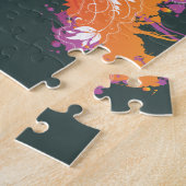 Psychadelische vlinder legpuzzel (Zijkant)