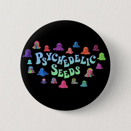 PsychBlobz-Button door Bex Ilsley Ronde Button 5,7 Cm (Voorkant)