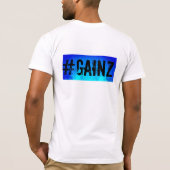 Psychdelic Blue Barbell Skull T-shirt (Achterkant)