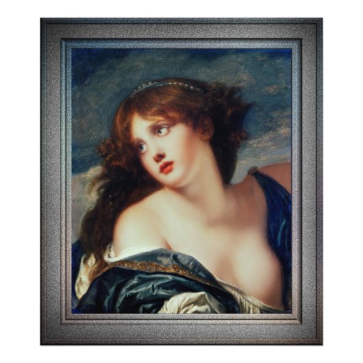 Psyche door Jean-Baptiste Greuze Foto Afdruk (Voorkant)