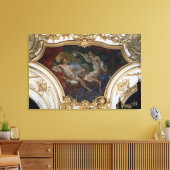 Psyche en Cupid, plafondpaneel van de Salon de Canvas Afdruk (Insitu (Woonkamer))