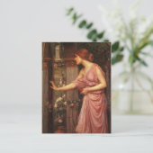 Psyche Entering Cupid's Garden by Waterhouse Briefkaart (Staand voorkant)