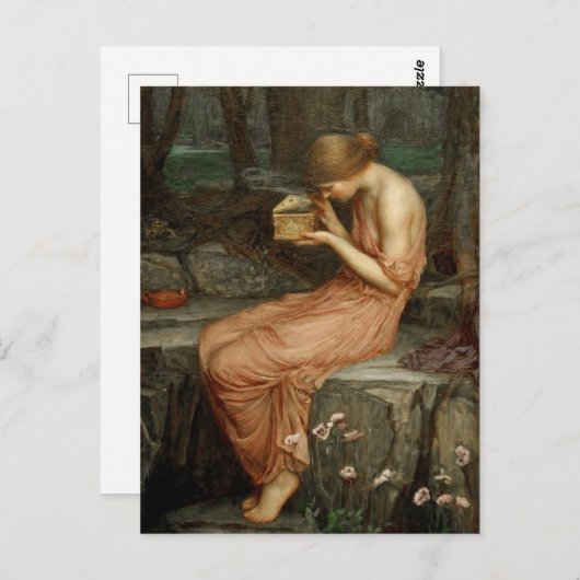 Psyche Het openen van de Golden Box Waterhouse Kaa Briefkaart (Voorkant / Achterkant)