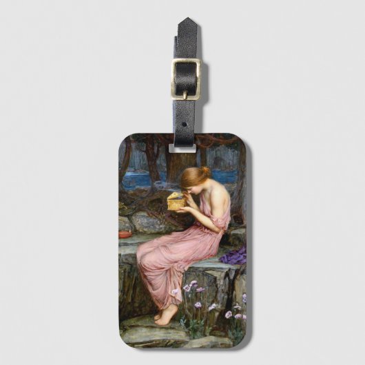 Psyche Het openen van de Gouden Doos Waterhuis Sch Bagagelabel (Voorkant (verticaal))