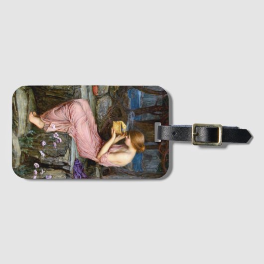 Psyche Het openen van de Gouden Doos Waterhuis Sch Bagagelabel (Voorkant (horizontaal))