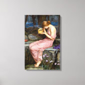 Psyche Het openen van de Gouden Doos Waterhuis Sch Canvas Afdruk (Voorkant)