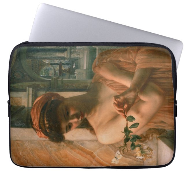 Psyche in de Tempel van de Liefde (door Edward Poy Laptop Sleeve (Voorkant)