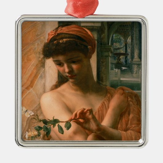 Psyche in de Tempel van de Liefde (door Edward Poy Metalen Ornament (Voorkant)
