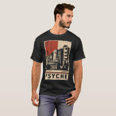 PSYCHE Japanse geïnspireerde stedelijke geest T-shirt (Voorkant volledig)