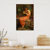 Psyche opent de gouden doos van Waterhouse Poster (Keuken)