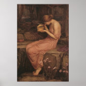 Psyche opent Golden Box door J W Waterhouse Poster (Voorkant)