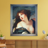 Psyche van Jean-Baptiste Greuze Canvas Afdruk (Insitu (Woonkamer))