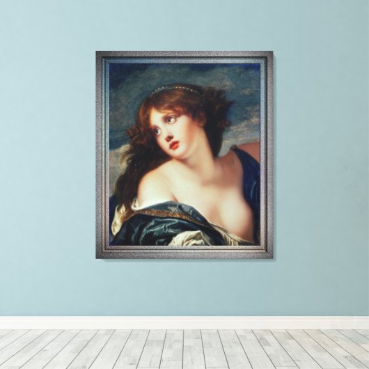 Psyche van Jean-Baptiste Greuze Canvas Afdruk (Insitu (Houten vloer))