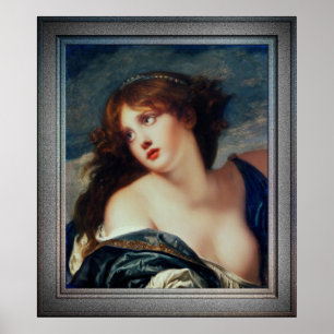 Psyche van Jean-Baptiste Greuze Poster