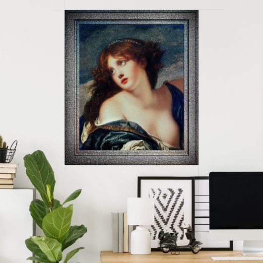 Psyche van Jean-Baptiste Greuze Poster (Thuiskantoor)