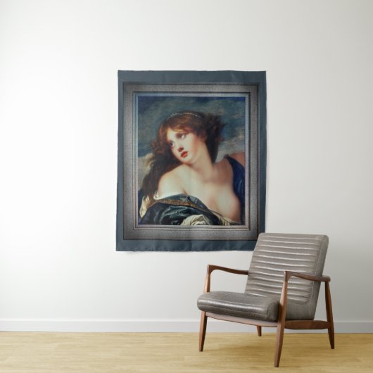 Psyche van Jean-Baptiste Greuze Wandkleed (In situ)