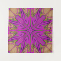 Psychedadische Vloeibare Kleurrijke Abstract Paars