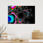 Psychedelace - Fractal Poster (Keuken)
