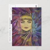 Psychedelia Dreamweaver Girl Briefkaart (Voorkant / Achterkant)