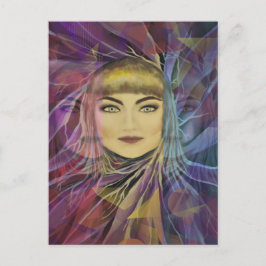 Psychedelia Dreamweaver Girl Briefkaart