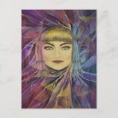 Psychedelia Dreamweaver Girl Briefkaart (Voorkant)