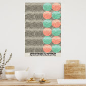 Psychedelia gestandaardiseerd en Infinitum Poster (Keuken)