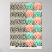 Psychedelia gestandaardiseerd en Infinitum Poster (Voorkant)