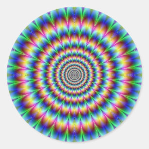Psychedelia Ronde Sticker