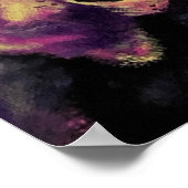 "Psychedelia" Skull Cluster Art Poster Afdrukken (Hoek)