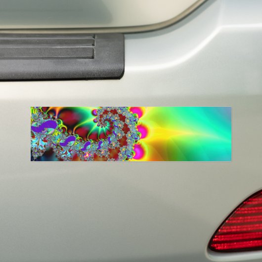 Psychedelic 12 - Fractal Bumpersticker (Op auto)