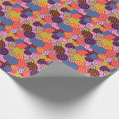 Psychedelic 60s/70s cadeaupapier (Hoek)