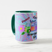 Psychedelic '60s-Peace, Love, Rock 'n' Roll Mok (Voorkant links)