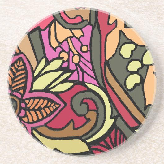 Psychedelic 60s Style Onderzetter (Voorkant)