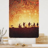 Psychedelic 70s Music Festival Poster (Keuken)