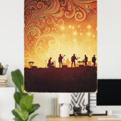 Psychedelic 70s Music Festival Poster (Thuiskantoor)