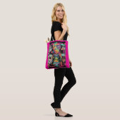Psychedelic 90s Style All Over Print Tote Bag (Op model)