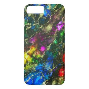 Psychedelic Abstract Alcohol Ink iPhone 8/7 Plus Hoesje