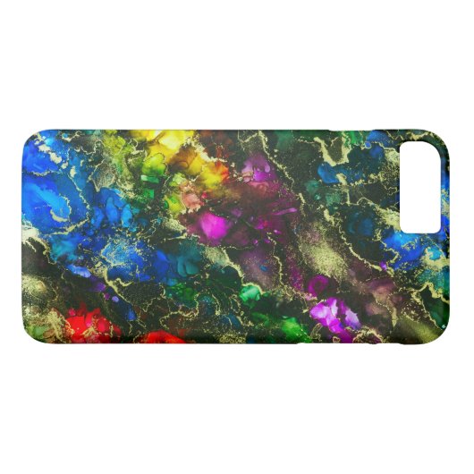 Psychedelic Abstract Alcohol Ink Case-Mate iPhone Case (Achterkant (Horizontaal))
