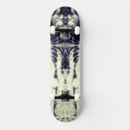 psychedelic abstract art black and white persoonlijk skateboard