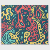 Psychedelic Abstract Cadeaupapier (Vlak)
