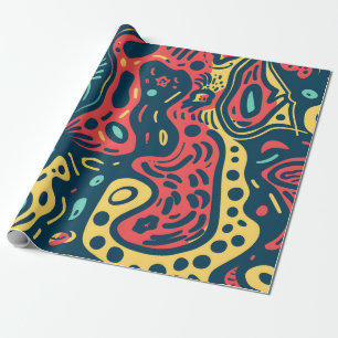 Psychedelic Abstract Cadeaupapier