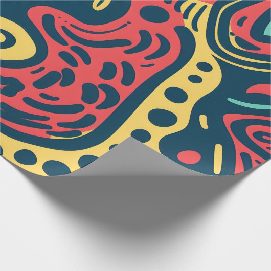 Psychedelic Abstract Cadeaupapier (Hoek)