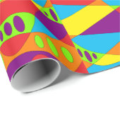 Psychedelic Abstract Cadeaupapier (Rol Hoek)