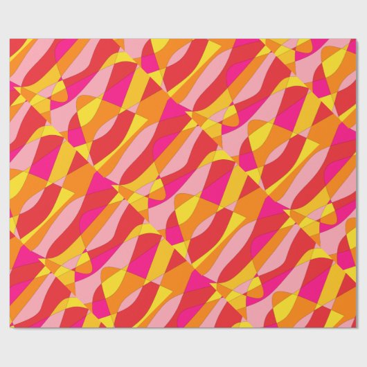 Psychedelic Abstract Cadeaupapier (Vlak)